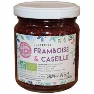 Pot de confiture 240g framboise - caseille